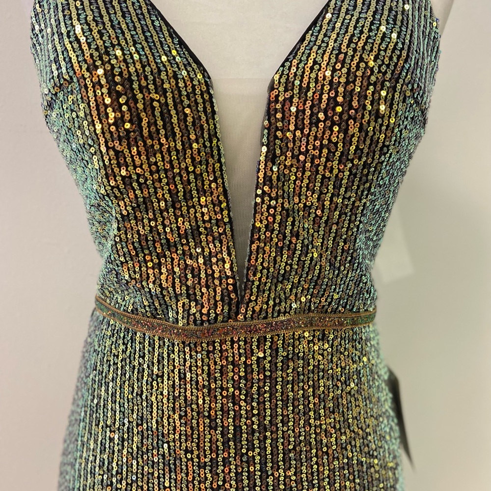GLOW Dress Gunmetal Size 6 New With Tags - Picture 4 of 10